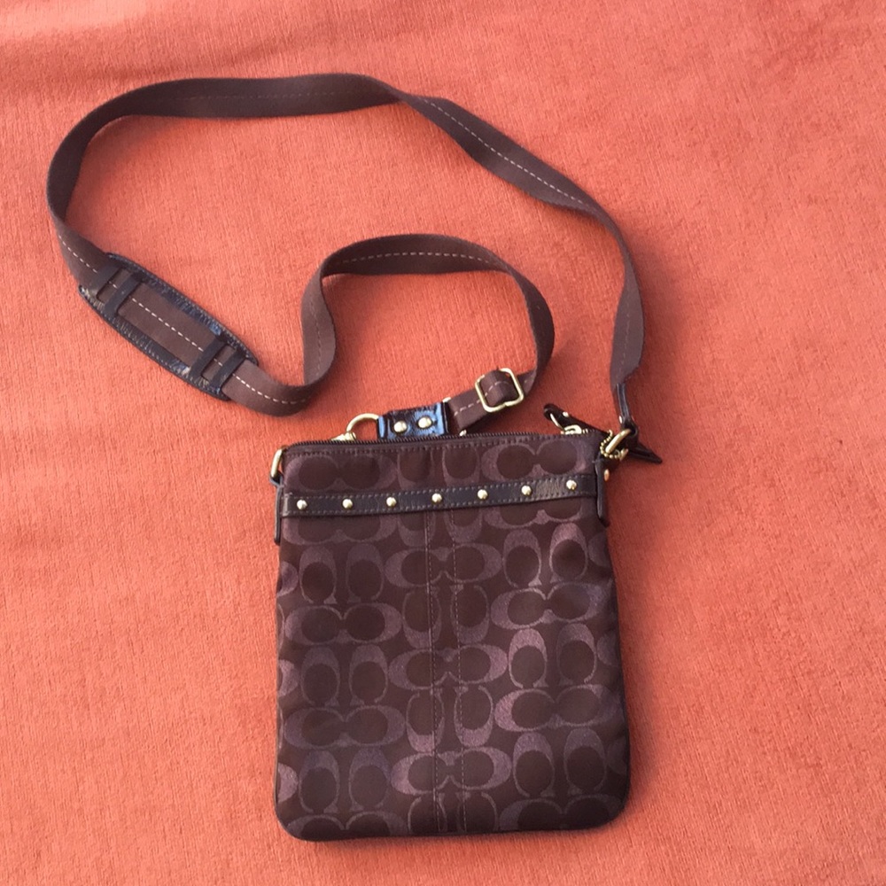Coach Cross Body Small Brown Purse